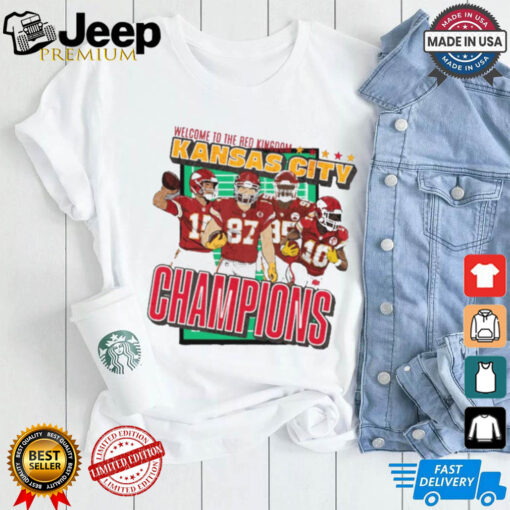 Official Welcome To The Red Kingdom Kansas City Chiefs Champions Players Vintage t shirt