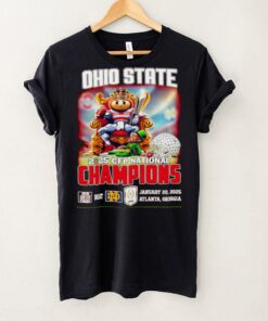 Ohio State 2025 CFP National Champions mascot throne shirt