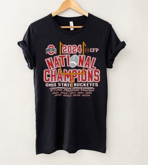Ohio State Buckeyes 2024 Football Multi National Champions T Shirt