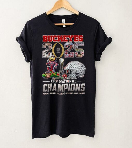 Ohio State Buckeyes 2025 CFP National Champions Mascot Shirt