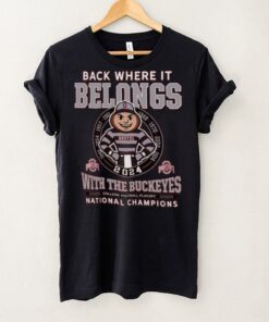 Ohio State Buckeyes College Football Playoff 2024 National Champions Mascot T Shirt