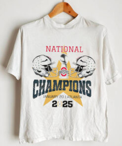 Ohio State Buckeyes National Champions 2025 helmet trophy shirt