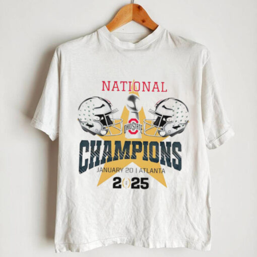 Ohio State Buckeyes National Champions 2025 helmet trophy shirt