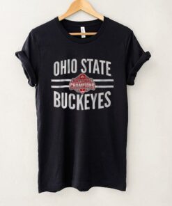 Ohio State Football National Champions Logo Stripe Shirt