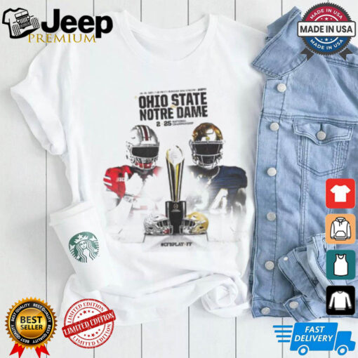 Ohio State Vs Notre Dame 2025 National Championship CFBPlayoff Unisex T Shirt