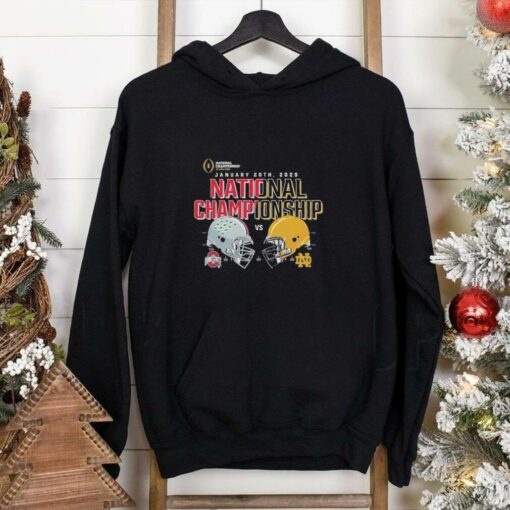 Ohio State vs. Notre Dame CFP 2025 National Championship Game Matchup T shirt