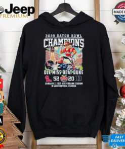 Ole Miss Rebels Beat Duke Gator Bowl Champions 2025 Shirt