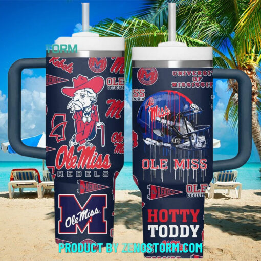 Ole Miss Rebels Football Hotty Toddy Navy Stanley Tumbler