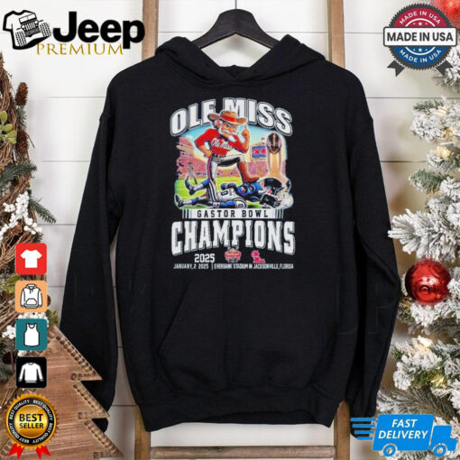 Ole Miss Rebels Gator Bowl Champions 2025 T Shirt