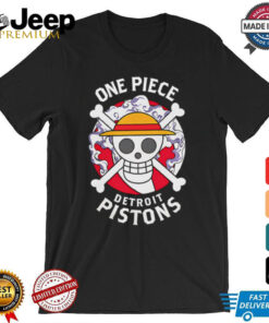 One Piece x Detroit Pistons shirt