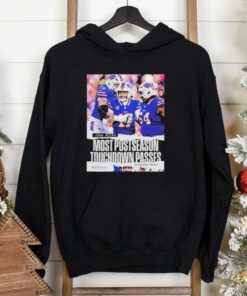 Original Josh Allen Buffalo Bills Most Postseason Touchdown Passes In NFL Franchise History Shirt