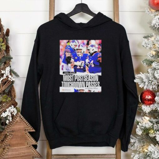Original Josh Allen Buffalo Bills Most Postseason Touchdown Passes In NFL Franchise History Shirt