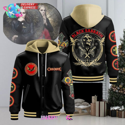 Ozzy Osbourne x Black Sabbath Hooded Varsity Jacket