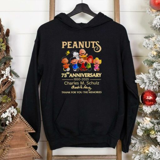 Peanuts 75th anniversary 1950 2025 thank you for the memories shirt