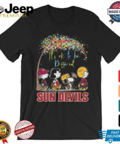 Peanuts It’s Ok To Be Different Arizona State Sun Devils Shirt