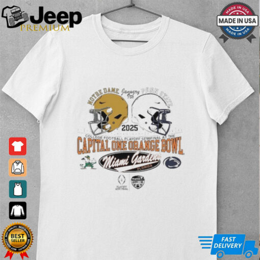 Penn State Nittany Lions Vs Penn State Nittany Lions 2025 Orange Bowl Dueling Helmet T Shirt