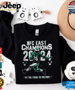 Philadelphia Eagles 2024 NFC East Champions On The Road Victory Shirt