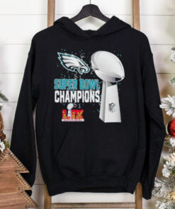 Philadelphia Eagles 2025 Super Bowl LIX Champions NFL Trophy Graphic Shirt