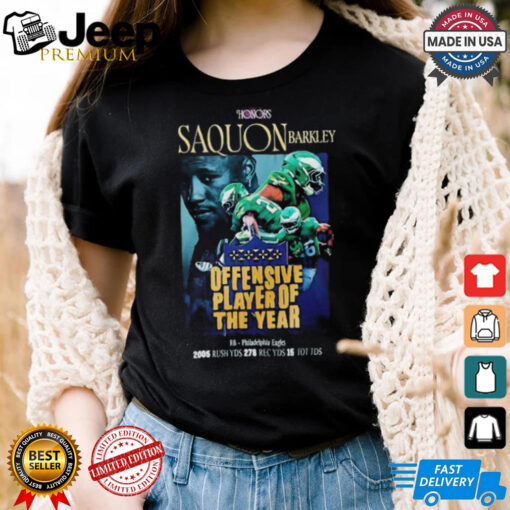 Philadelphia Eagles X Saquon Barkley Offensive Player Of The Year shirt