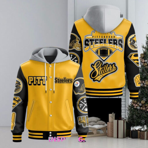 Pittsburgh Steelers Football Limited Hooded Varsity Jacket