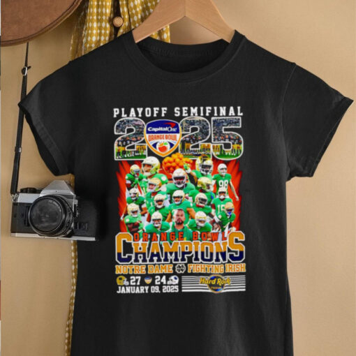 Playoff Semifinal 2025 Orange Bowl Champions Notre Dame Fighting Irish players shirt