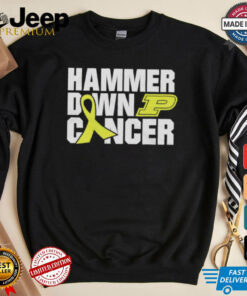 Purdue Boilermakers hammer down cancer shirt