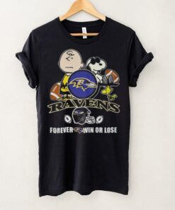 Ravens forever win or lose Snoopy shirt