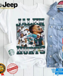 Retro 90s Jalen Hurts Philadelphia Eagles Football Player T Shirt