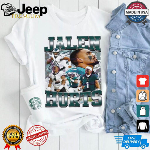 Retro 90s Jalen Hurts Philadelphia Eagles Football Player T Shirt