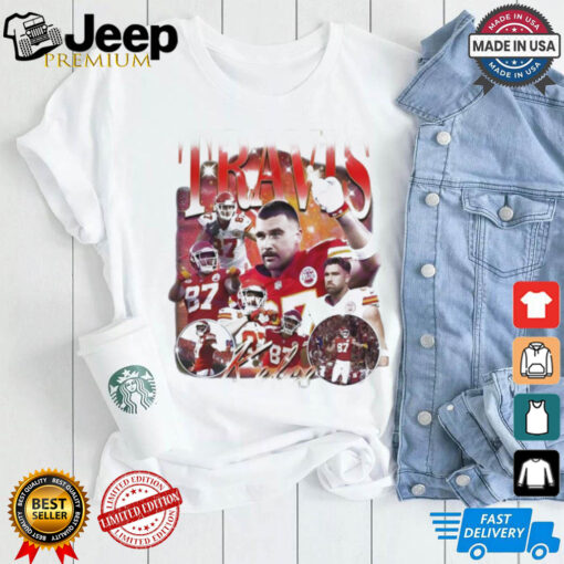Retro 90s Travis Kelce Kc Chiefs Football Player T Shirt