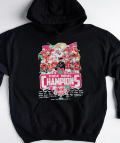 Rose Bowl Game Champions 2025 Ohio State Buckeyes Team Signatures Shirt