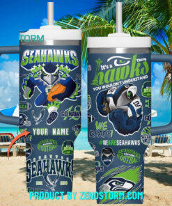 Seattle Seahawks NFL 2024 Custom Name Stanley Tumbler