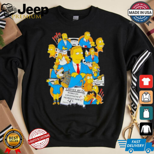 Simpsons Lionel Hutz works on contingency no money down shirt