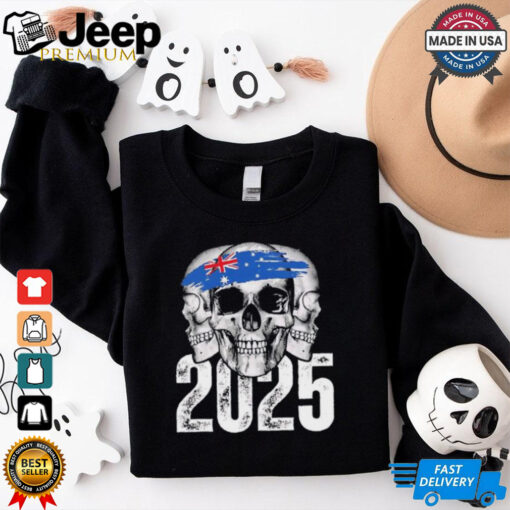 Skulls Australia flag 2025 shirt