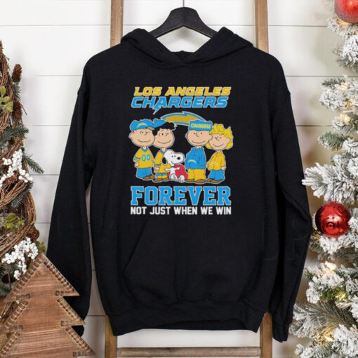 Snoopy And The Peanuts Friends Los Angeles Chargers Forever, Not Just When We Win T shirts