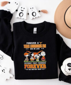 Snoopy Peanuts forever a Texas Longhorns fan win or lose shirt