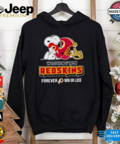 Snoopy Washington Redskins forever win or lose shirt