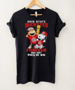 Snoopy X Ohio State Buckeyes Forever Not Just When We Win Shirt