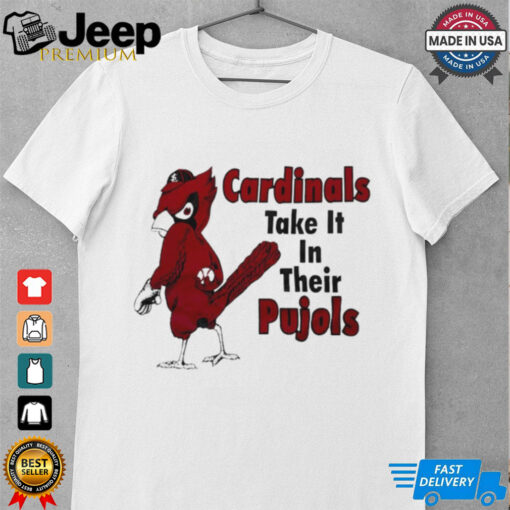 St Louis Cardinals take it in their pujols shirt