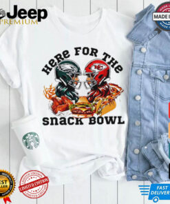 Super Bowl 2025 Kansas City Vs Philadelphia Eagles Here For The Snacks Bowl shirt