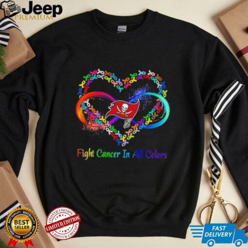 Tampa Bay Buccaneers Heart Fight Cancer in All Colors shirt