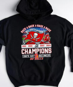 Tampa Bay Buccaneers back to back NFC South Division Champions 4 time shirt