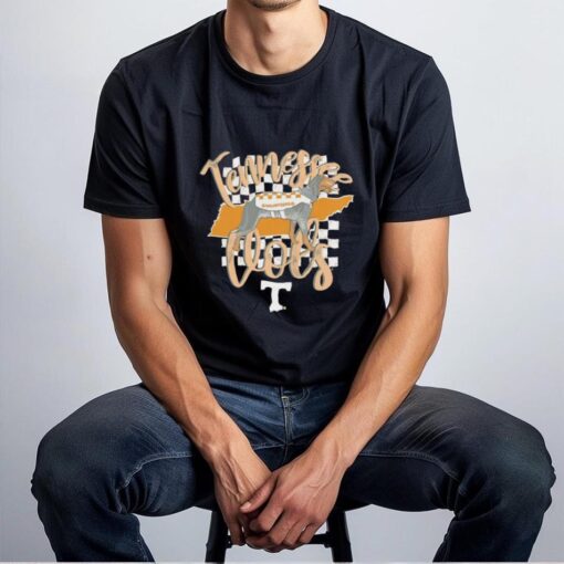 Tennessee Volunteers mascot checkered flag shirt