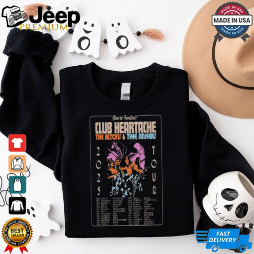 The Altons & Thee Sinseers Club Heartache 2025 TOur T shirts