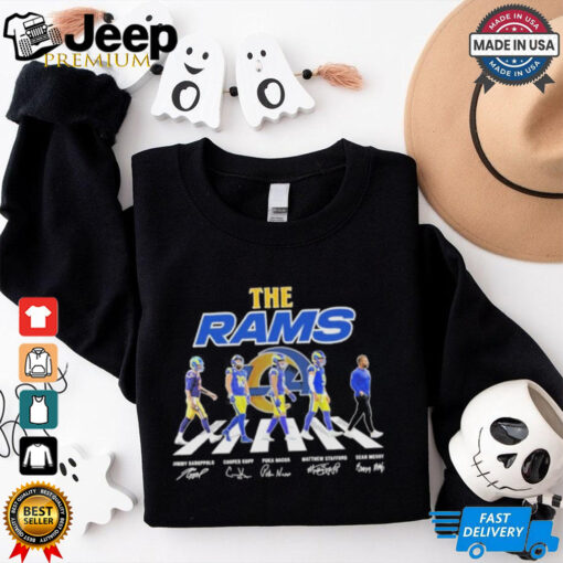 The Los Angeles Rams Abbey Road Garoppolo Kupp Nacua Stafford And Mcvay Shirt