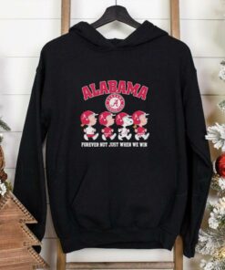 The Peanuts Characters X Alabama Crimson Tide Forever Not Just When We Win Shirt