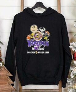 The Peanuts Characters X Minnesota Vikings Forever Win Or Lose Shirt