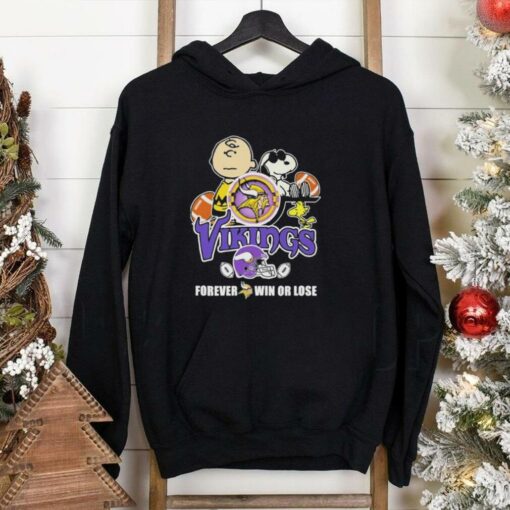 The Peanuts Characters X Minnesota Vikings Forever Win Or Lose Shirt