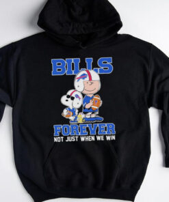 The Peanuts X Buffalo Bills Forever Not Just When We Win Shirt