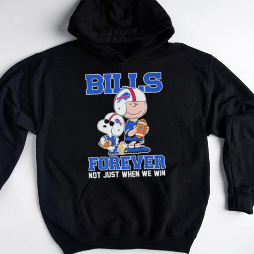 The Peanuts X Buffalo Bills Forever Not Just When We Win Shirt
